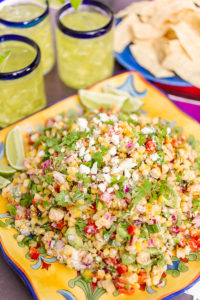 Grilled Mexican street corn salad