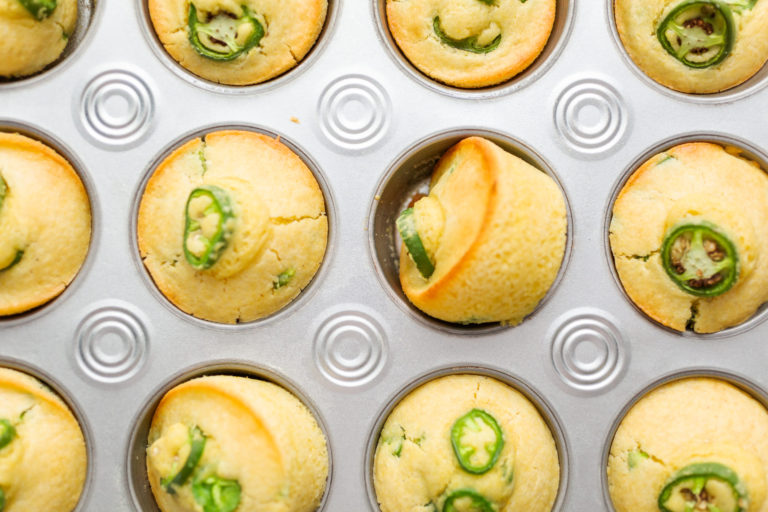 Spicy Jalapeno Cornbread Muffins