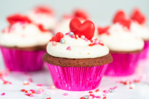 Red Velvet Valentines Day Cupcakes