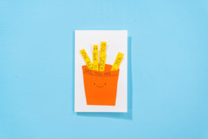 DIY Father’s Day French Fries Card