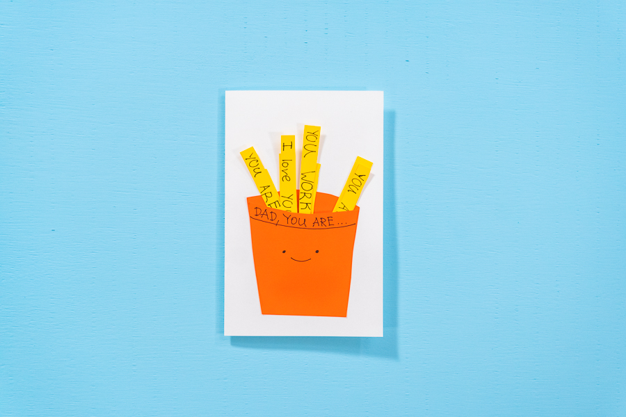 DIY Father’s Day French Fries Card