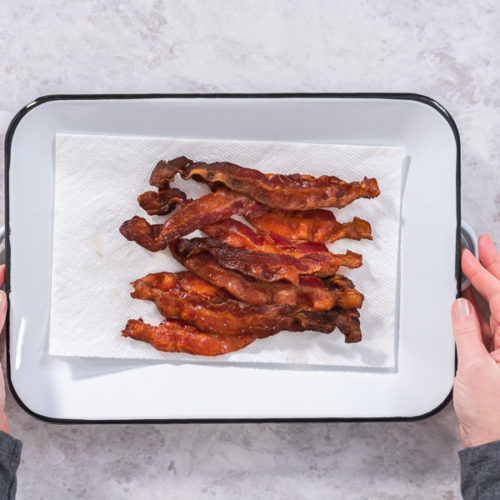 BACON TIP! 🥓 Cooking bacon in the oven on a sheet tray with