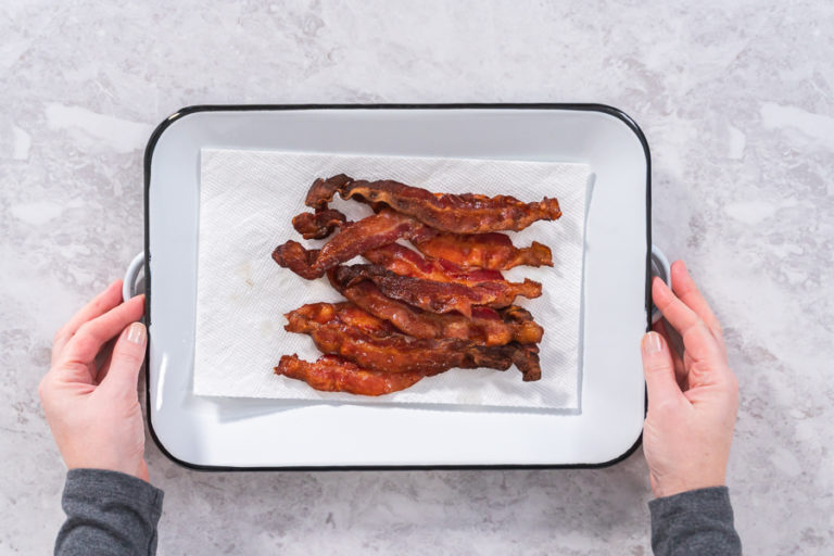 Oven-baked bacon