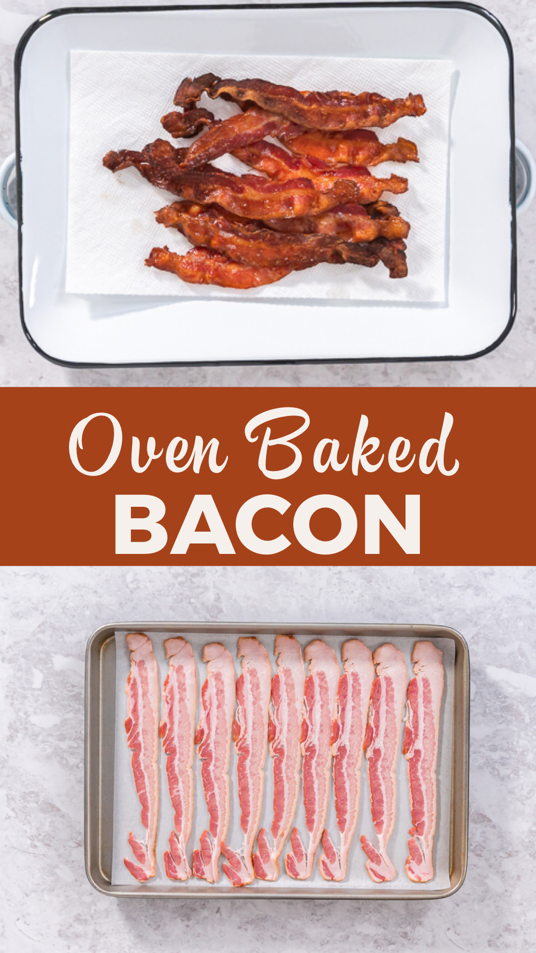 Oven-baked bacon