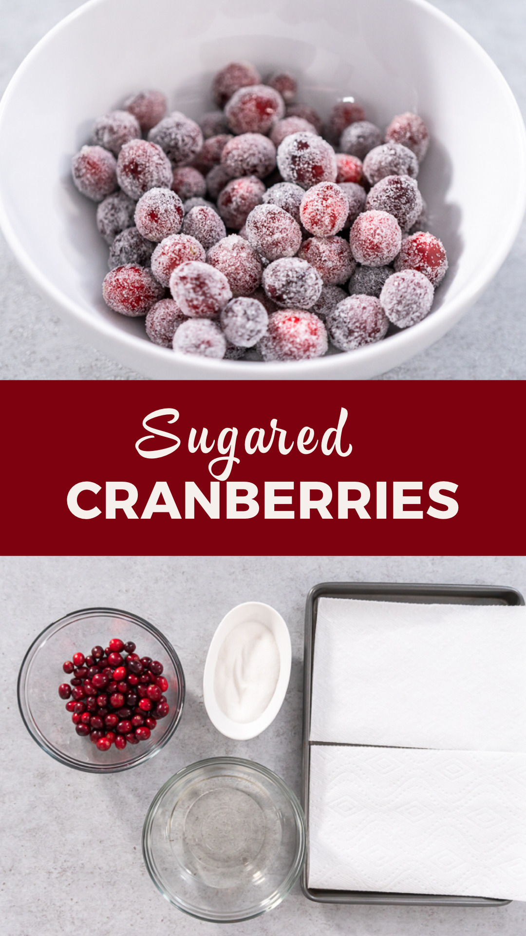 Sugared cranberries