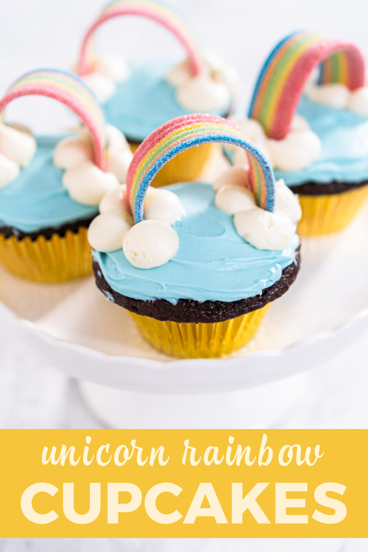 Unicorn Rainbow Cupcakes