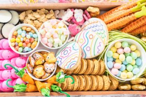 Easter charcuterie board