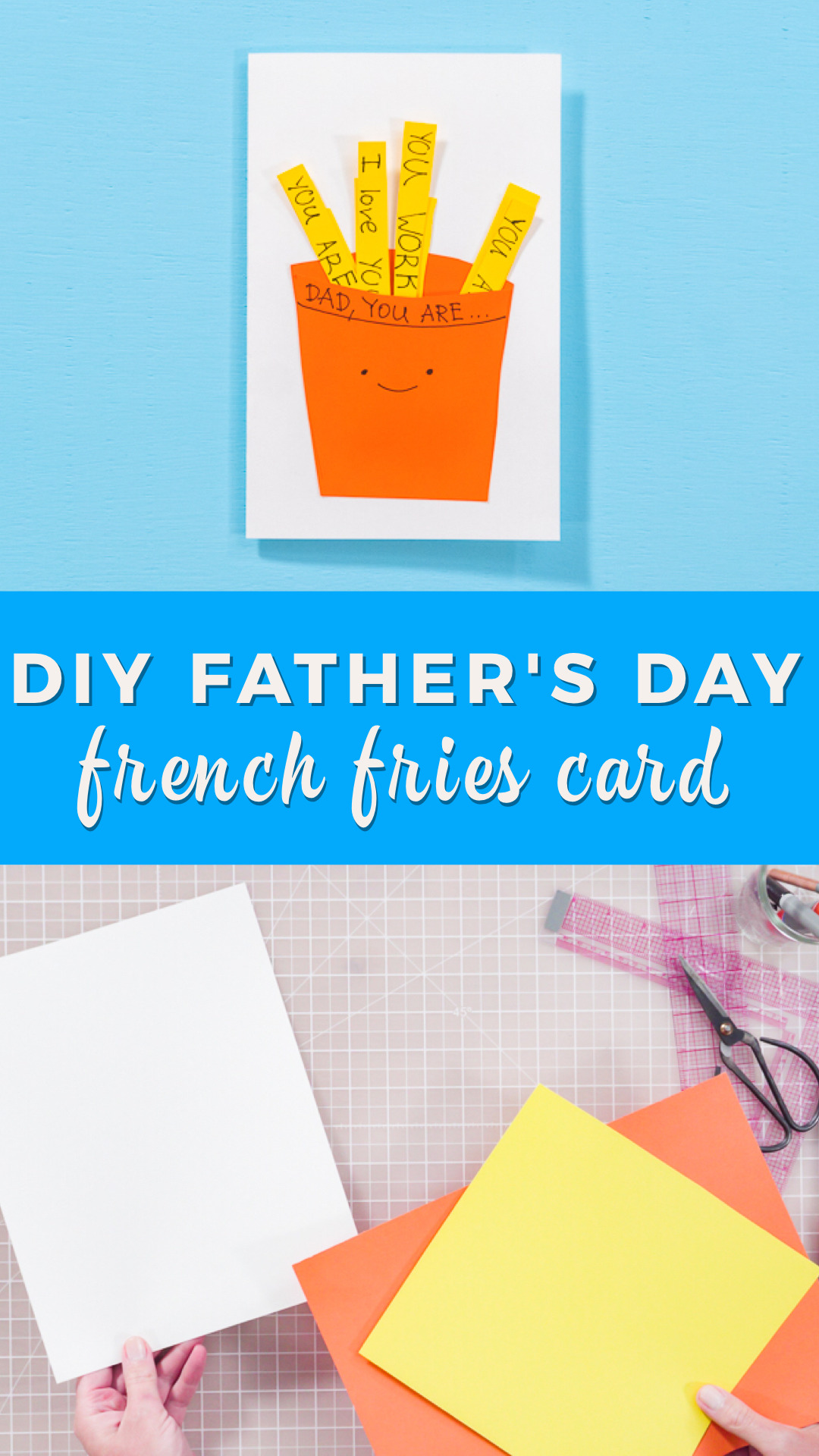 DIY Father\'s Day French Fries Card
