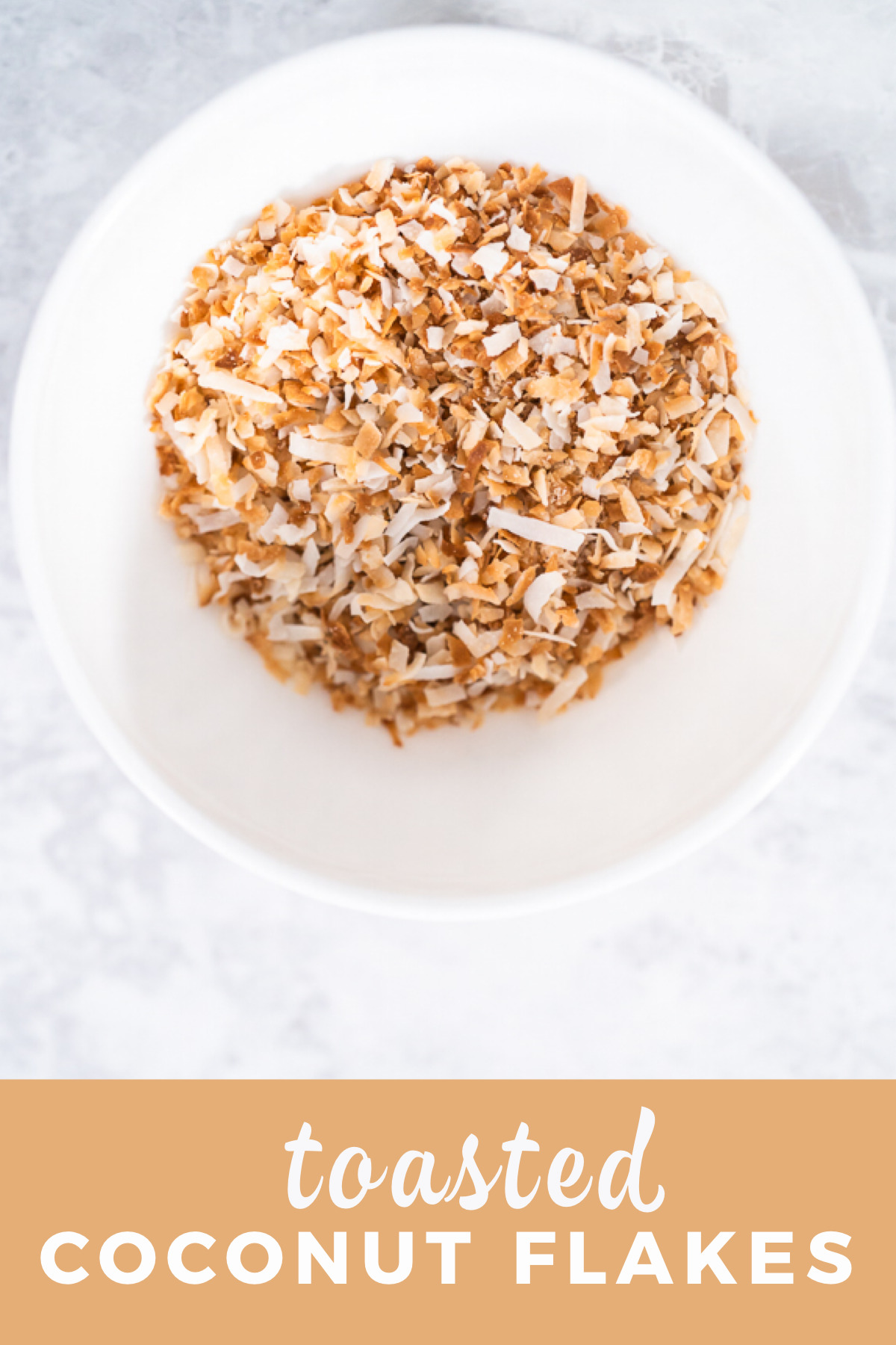 Toasted coconut flakes