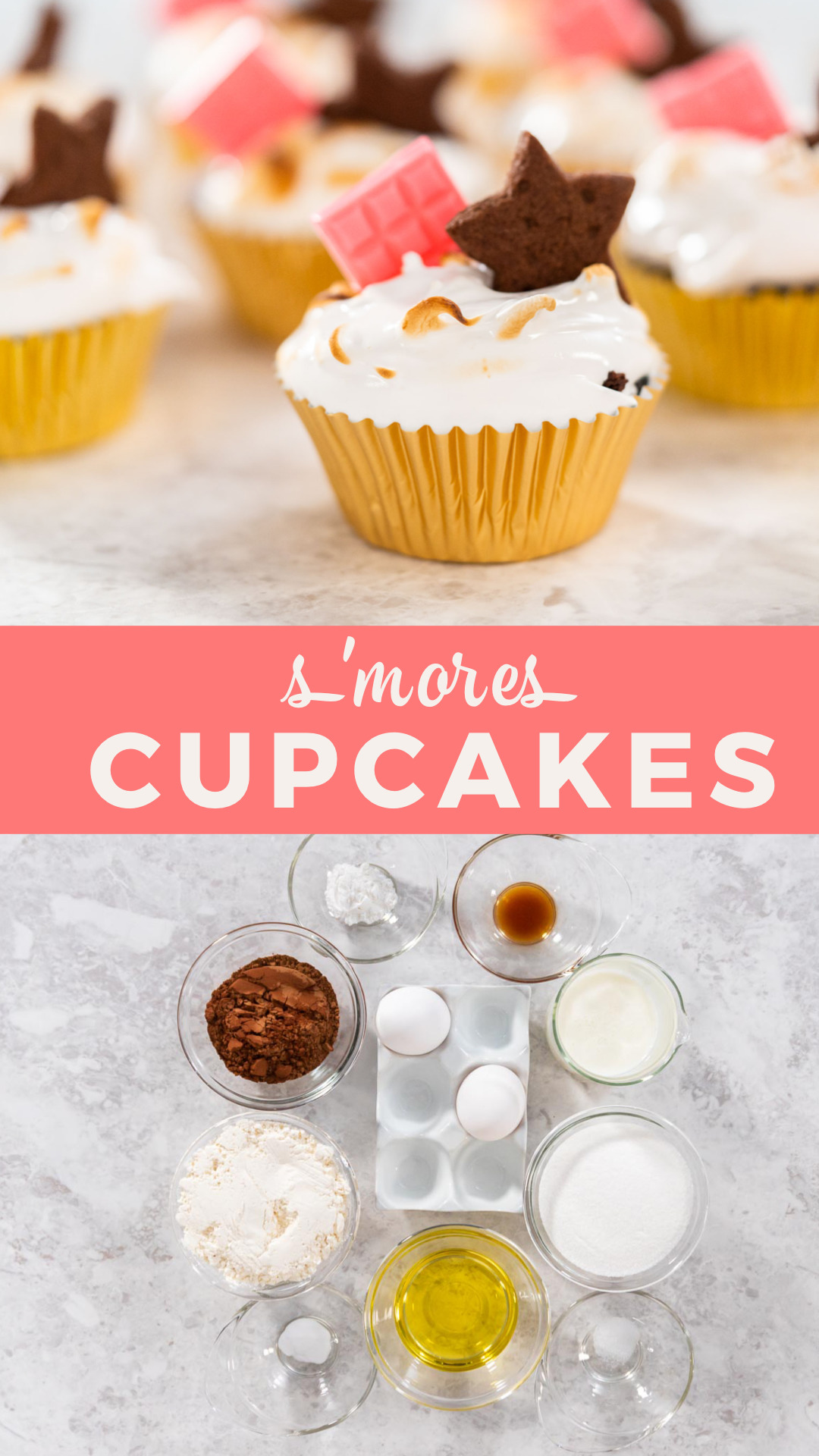 S\'mores cupcakes