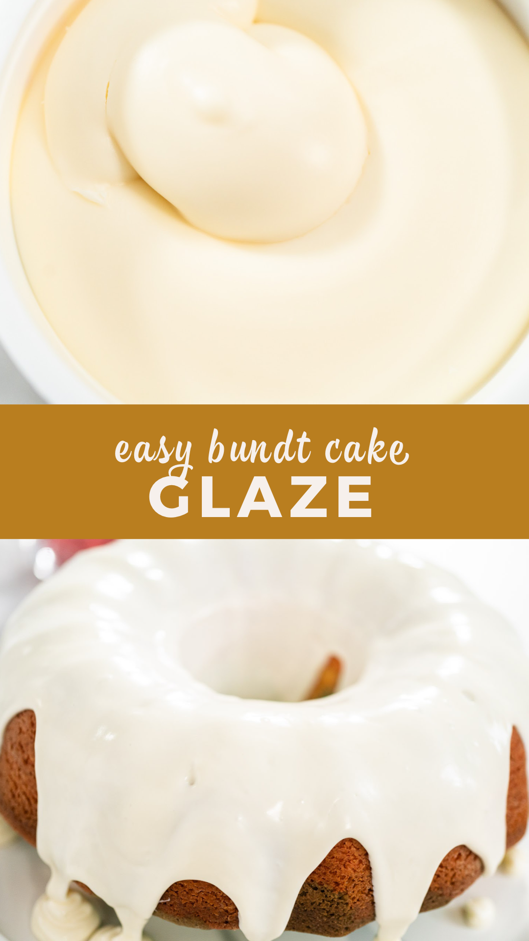 Easy bundt cake glaze