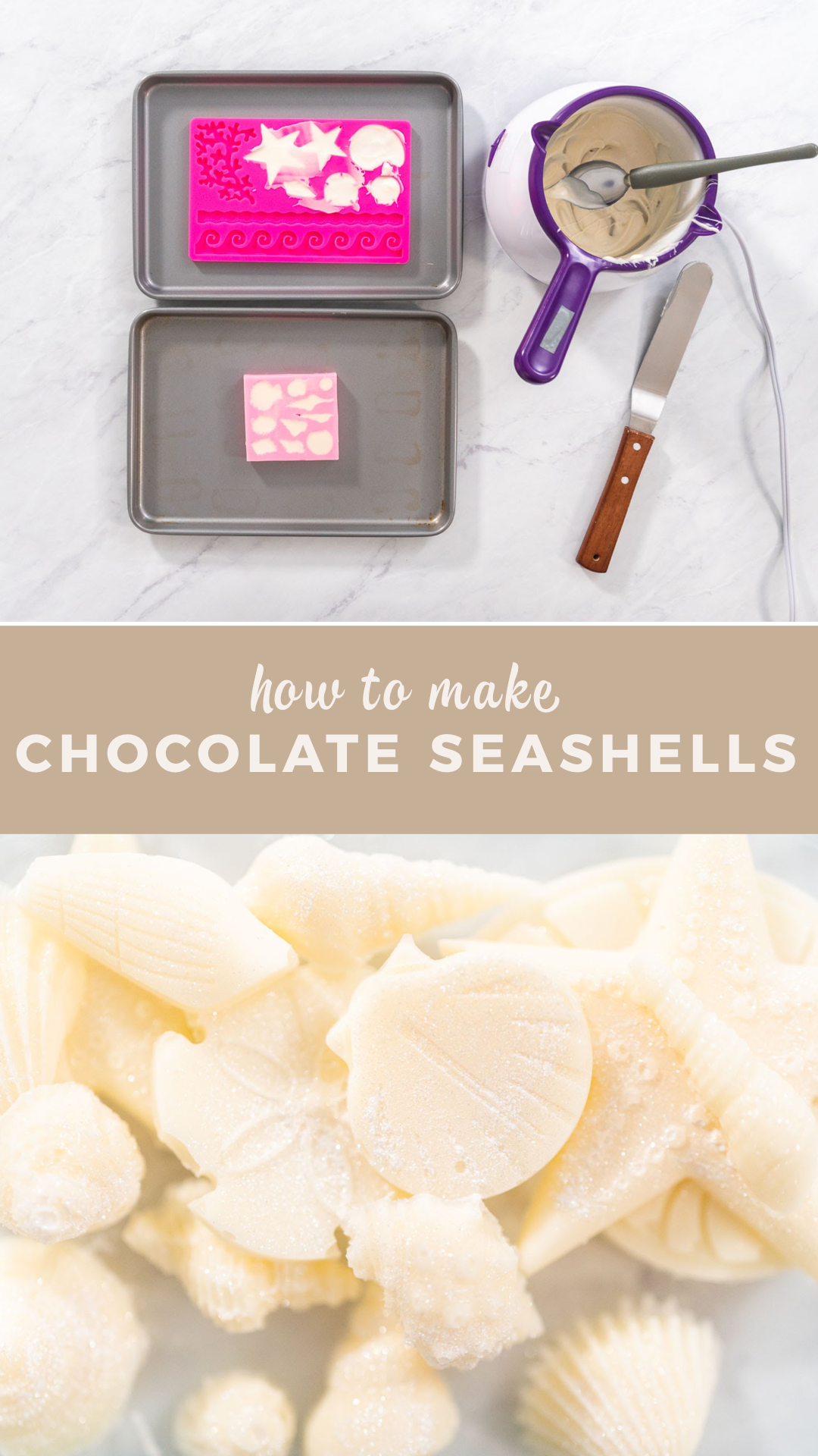 How to make chocolate seashells