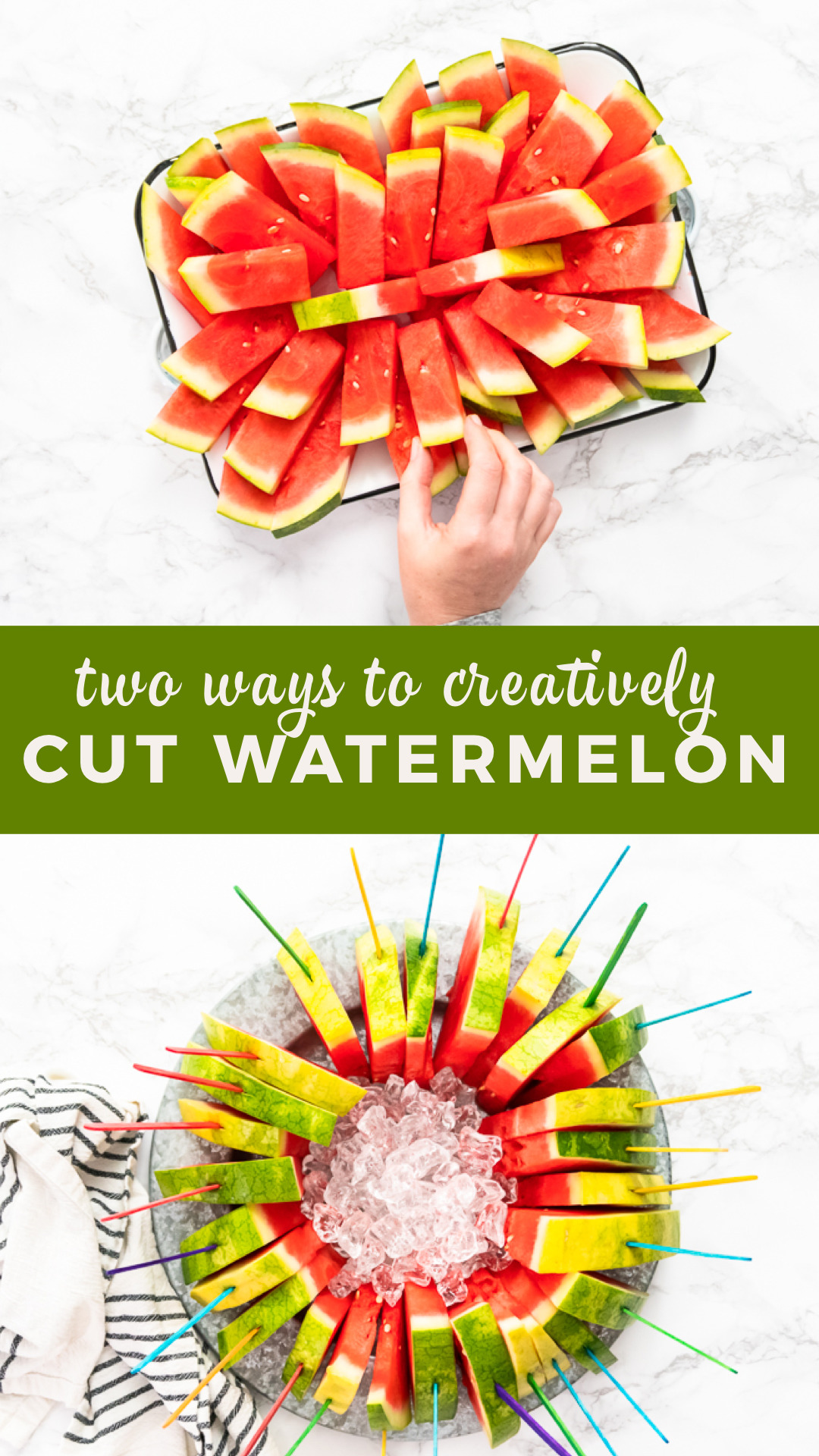 Two Ways to Creatively Cut Watermelon