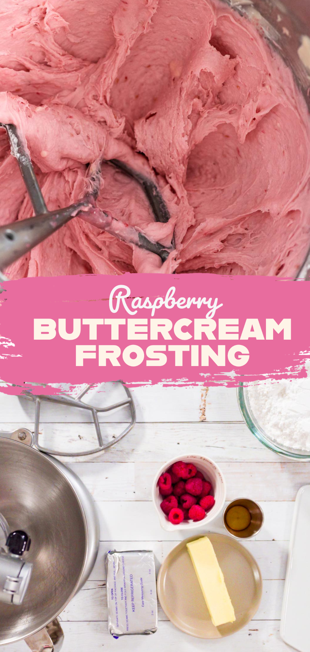 Raspberry buttercream frosting