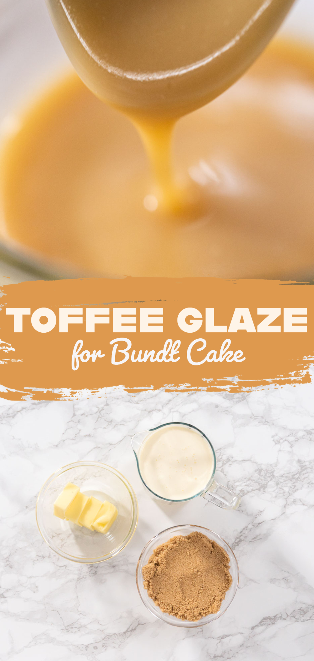 Toffee glaze for bundt cake