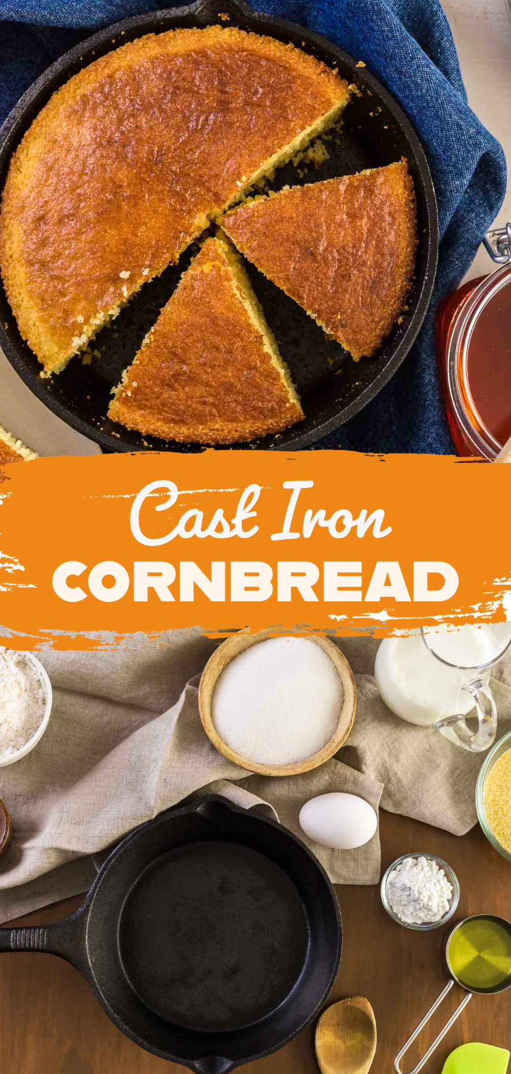 Cast iron cornbread