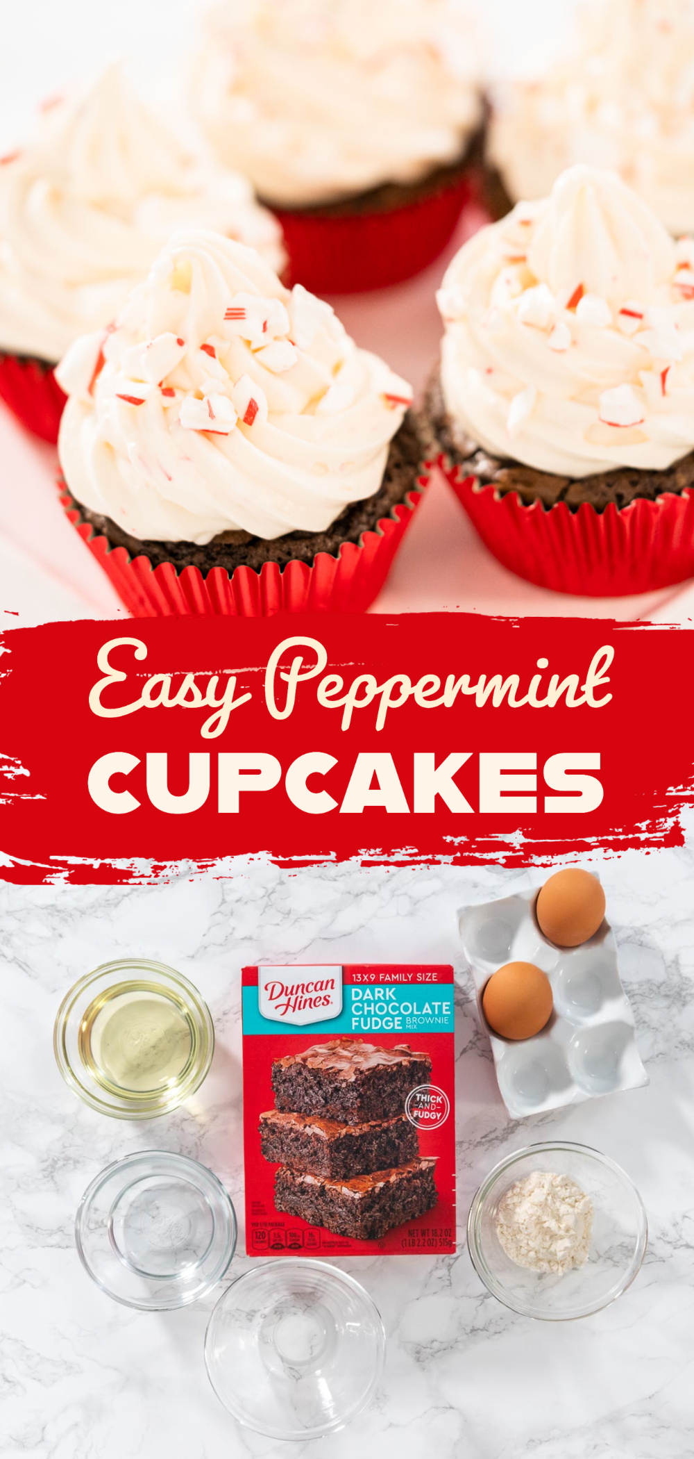 Easy Peppermint Cupcakes