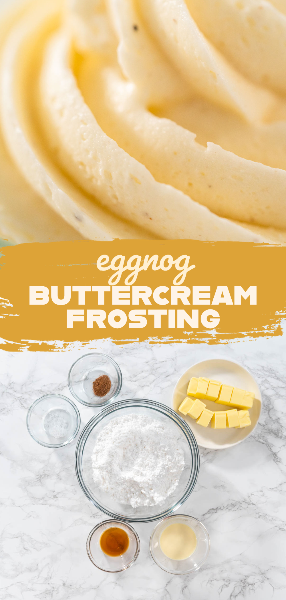 Eggnog Buttercream Frosting