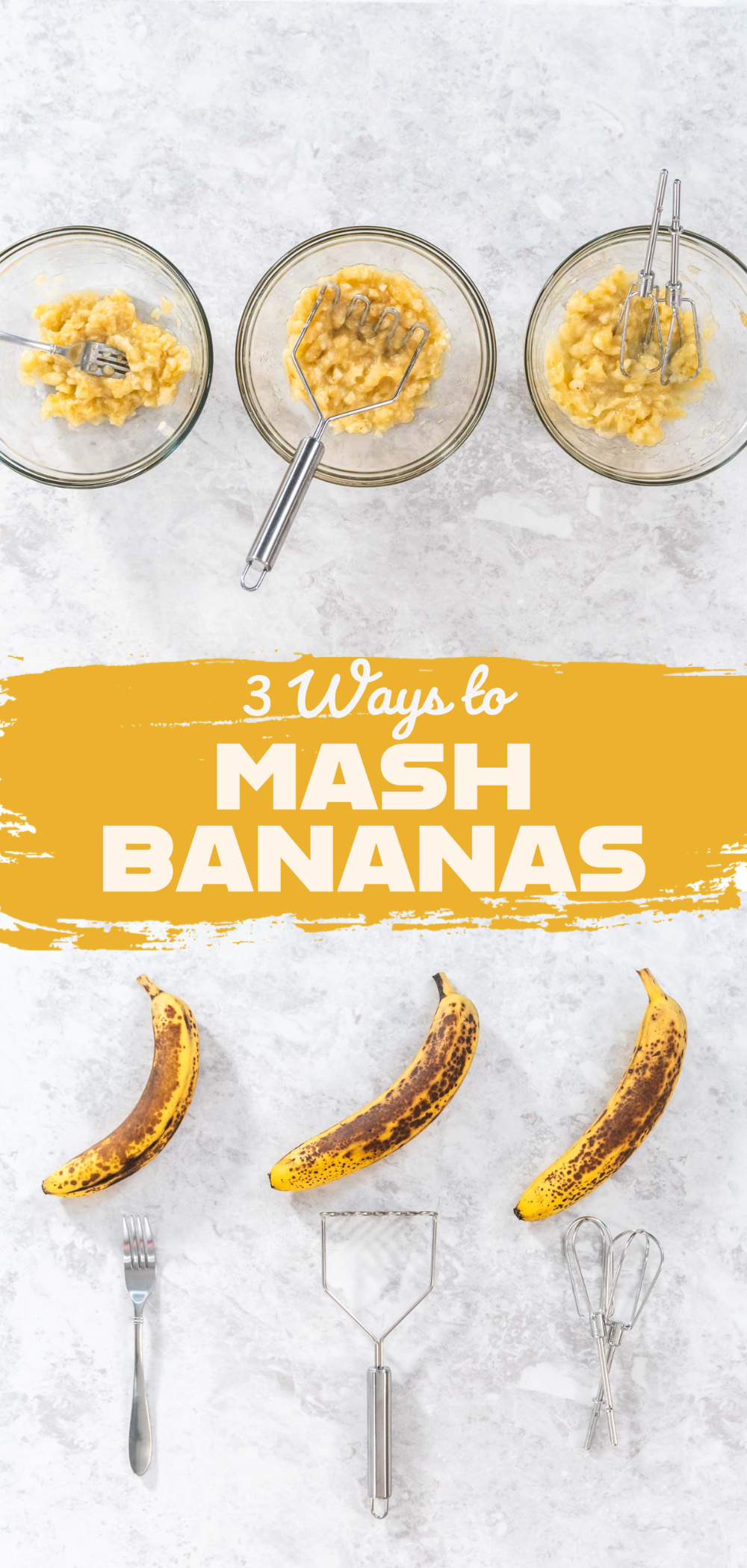 3 Ways to Mash Bananas