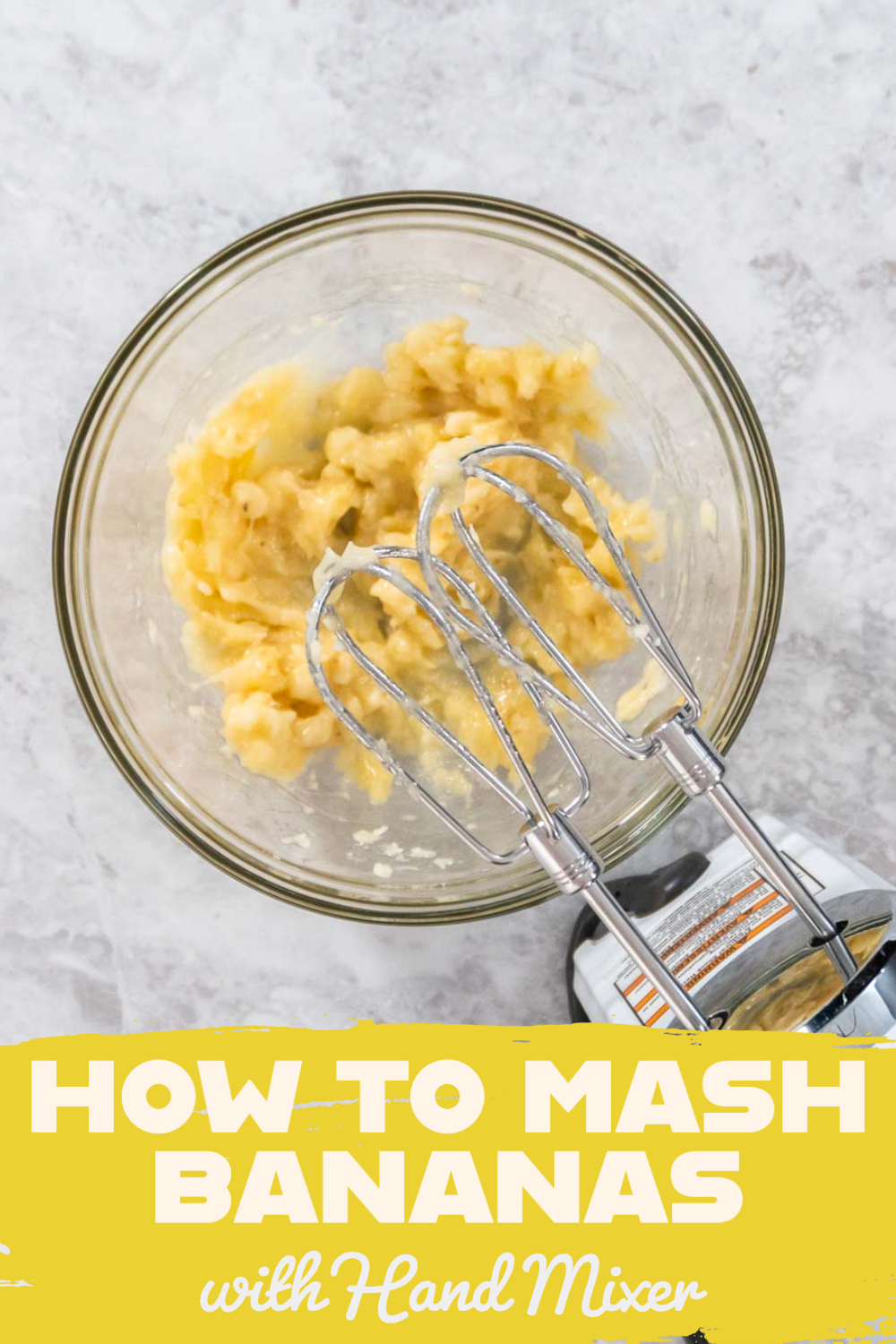 How to Mash Bananas with Hand Mixer