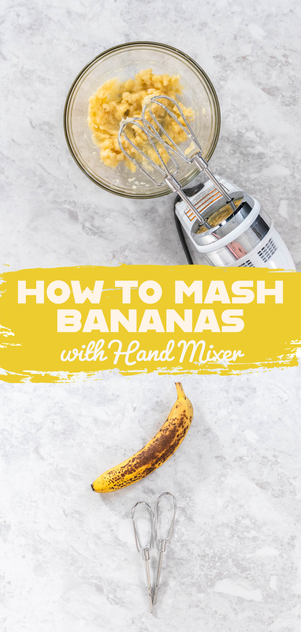 How to Mash Bananas with Hand Mixer