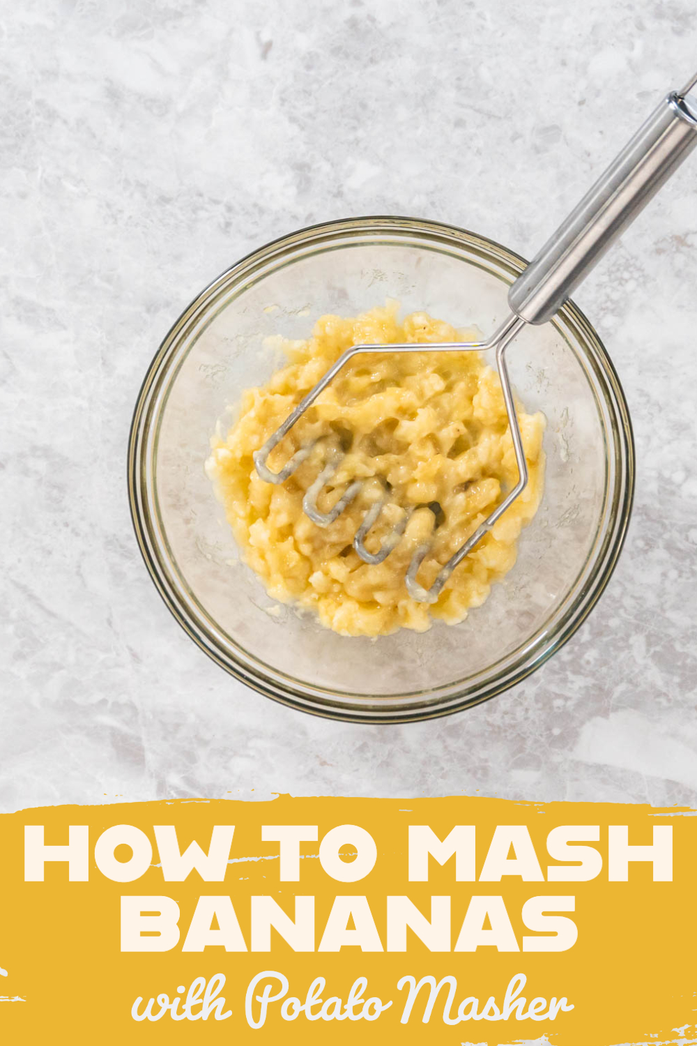 How to Mash Bananas with Potato Masher