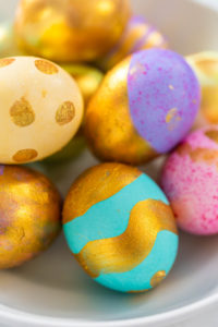 Gold Painted Easter Eggs