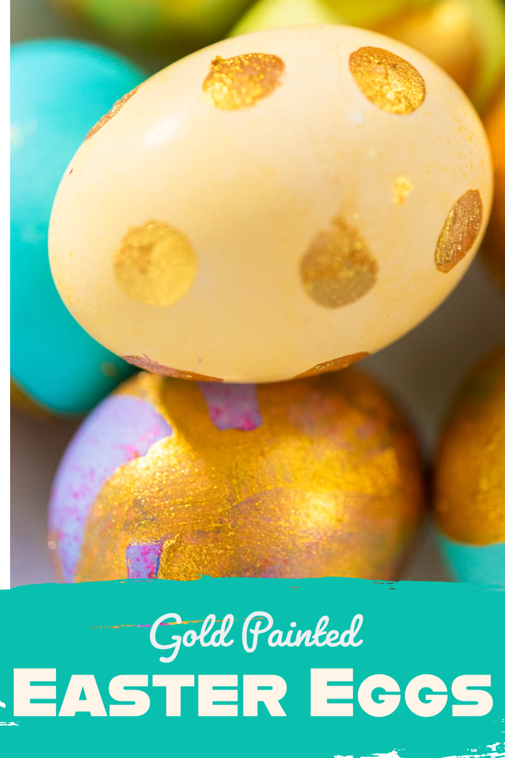 Gold Painted Easter Eggs