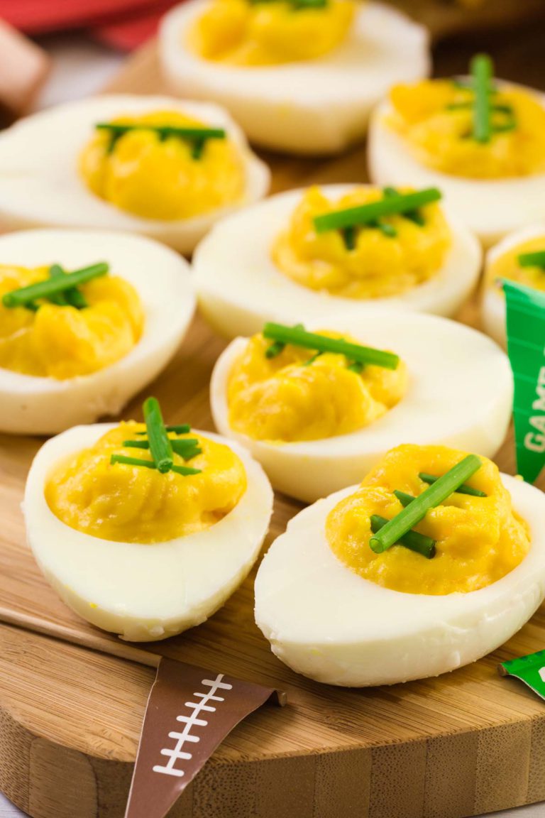 Football Deviled Eggs