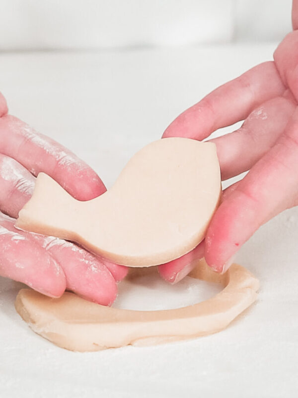 Baking Easter cookies - Arina Photography Step by step. Cutting sugar cookie dough with Easter shaped cookie cutters.