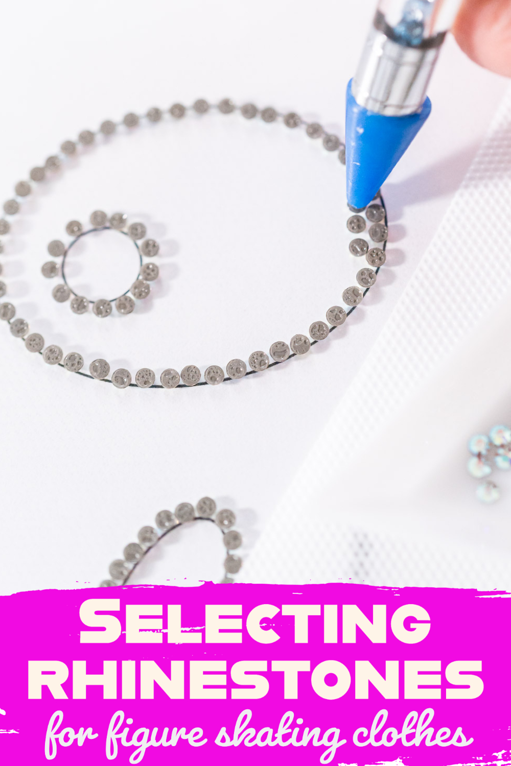 Selecting rhinestones for figure skating clothes