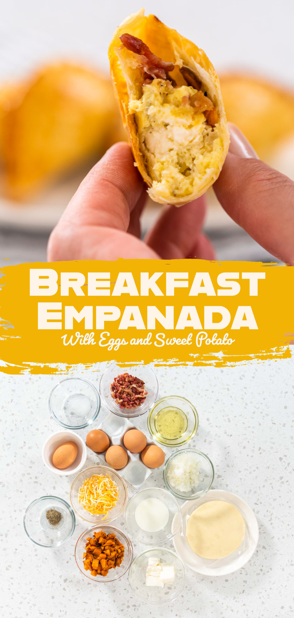 Breakfast Empanada With Eggs and Sweet Potato
