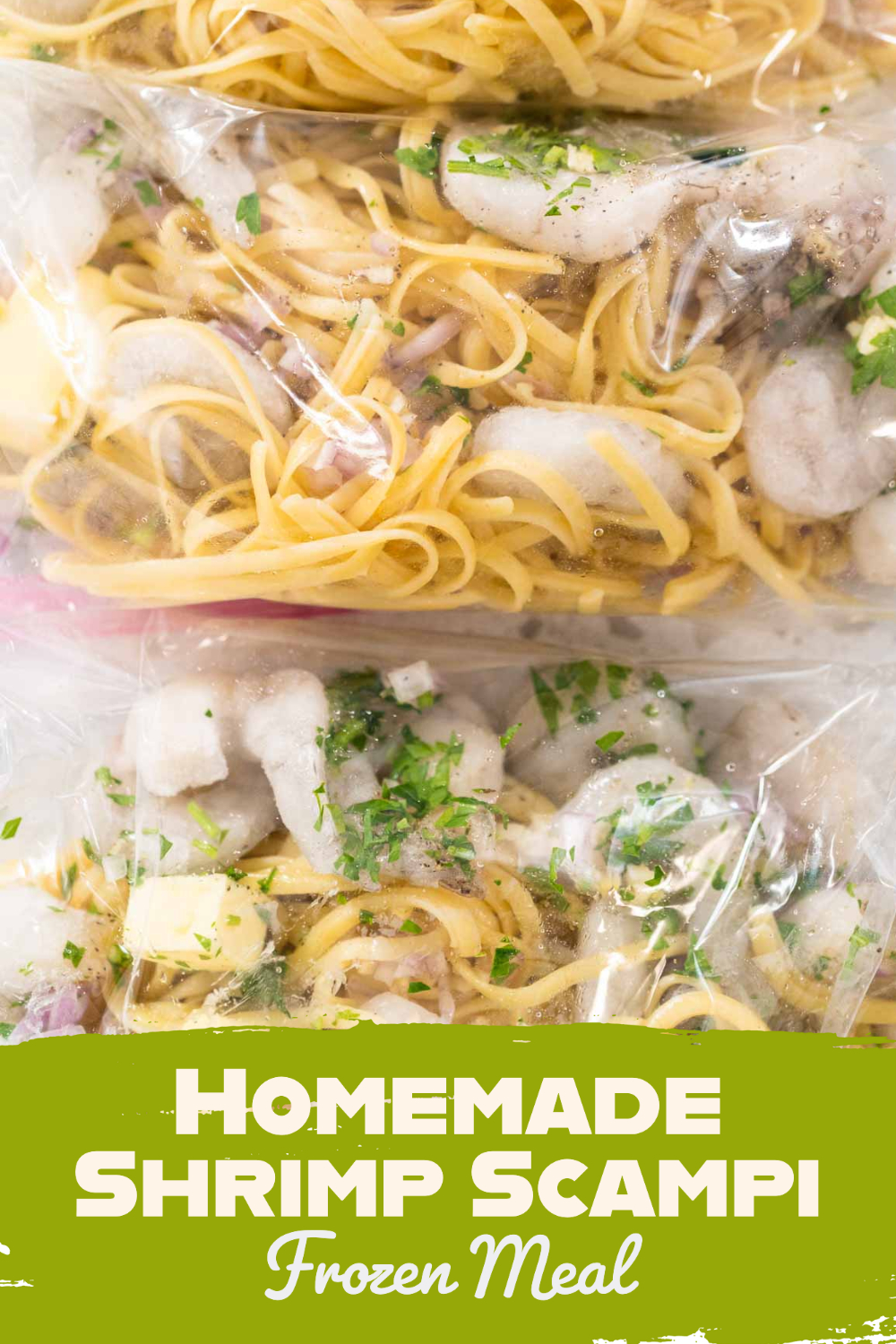Homemade Shrimp Scampi Frozen Meal