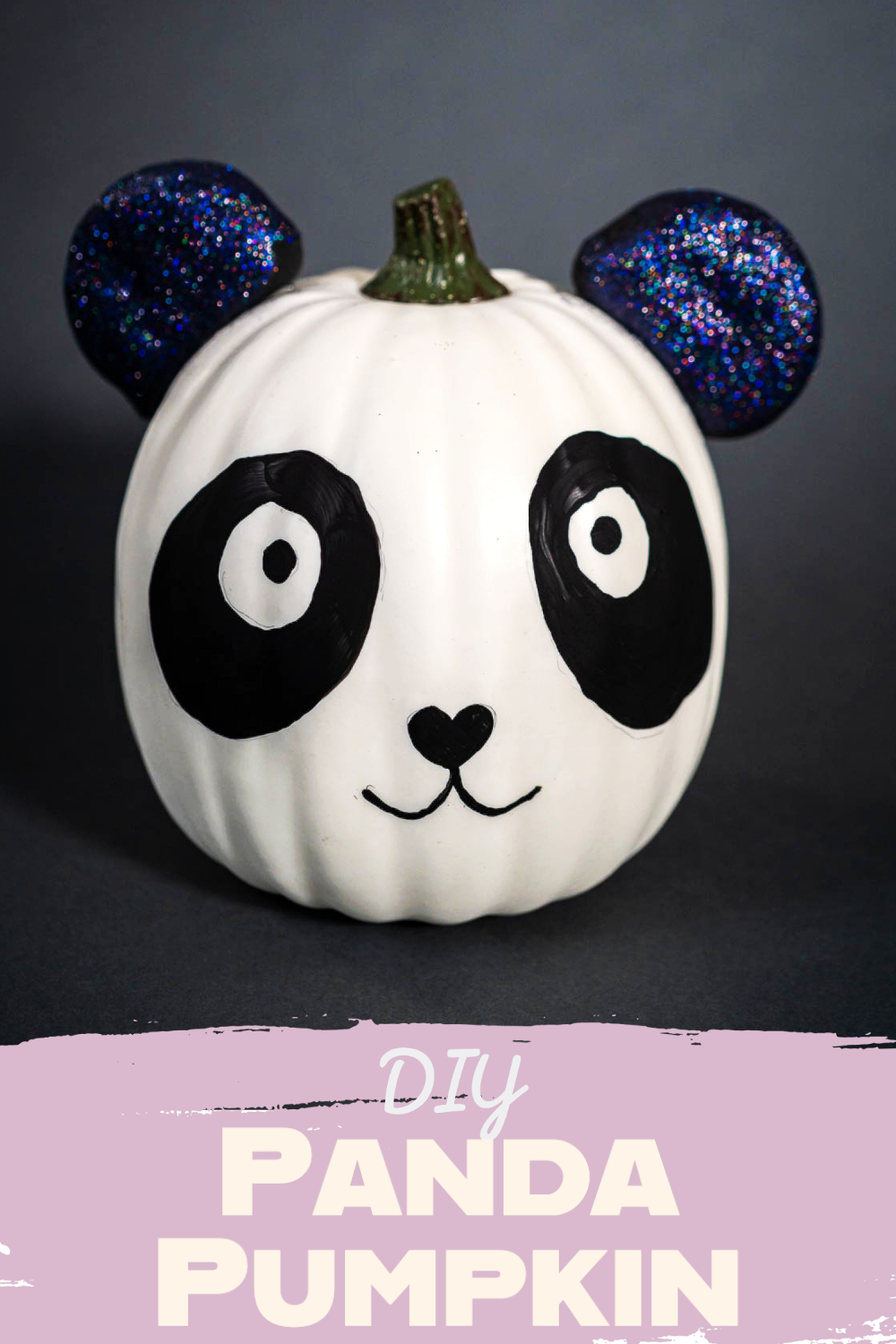 DIY Panda Pumpkin