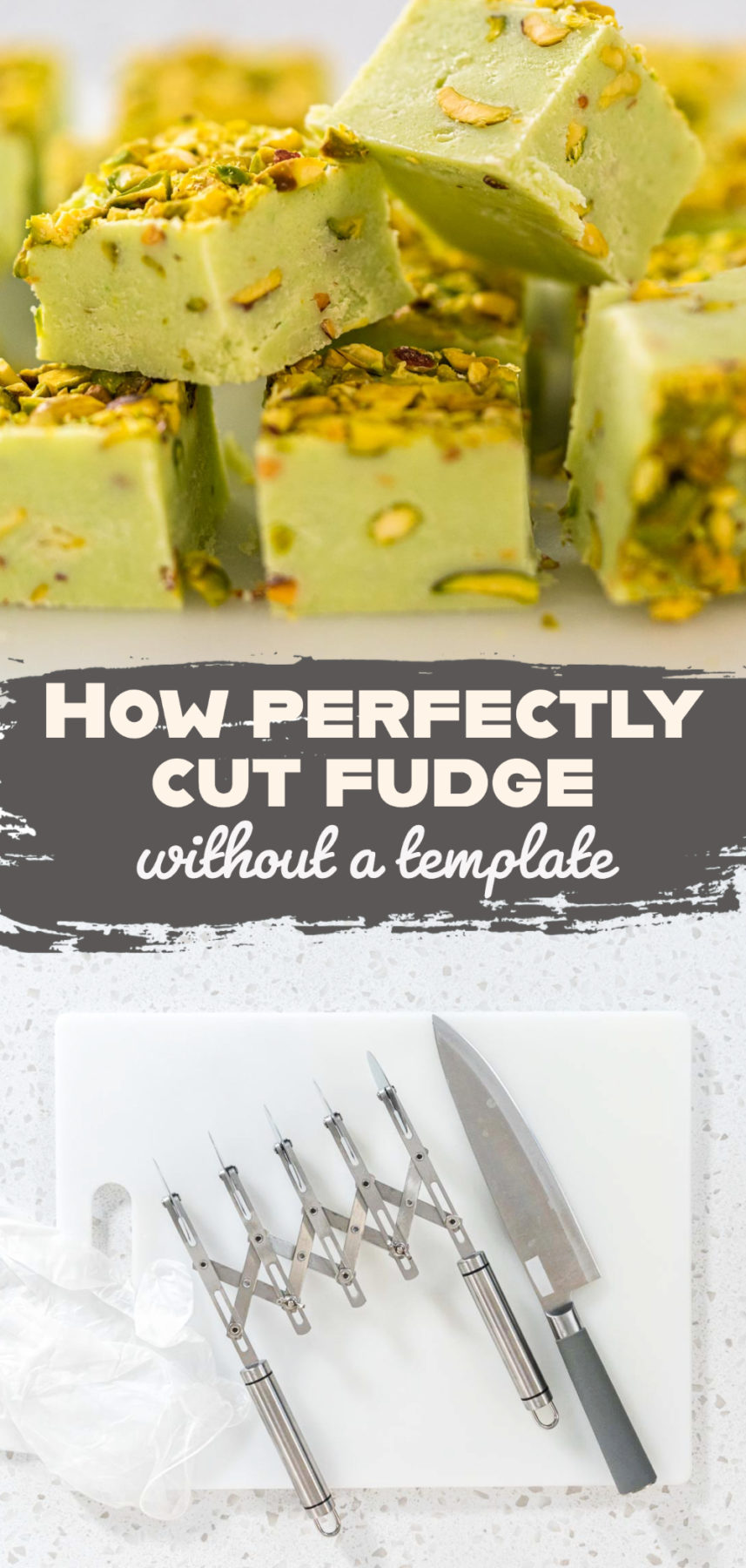 How perfectly cut fudge without a template