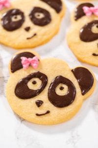 Panda Shortbread Cookies