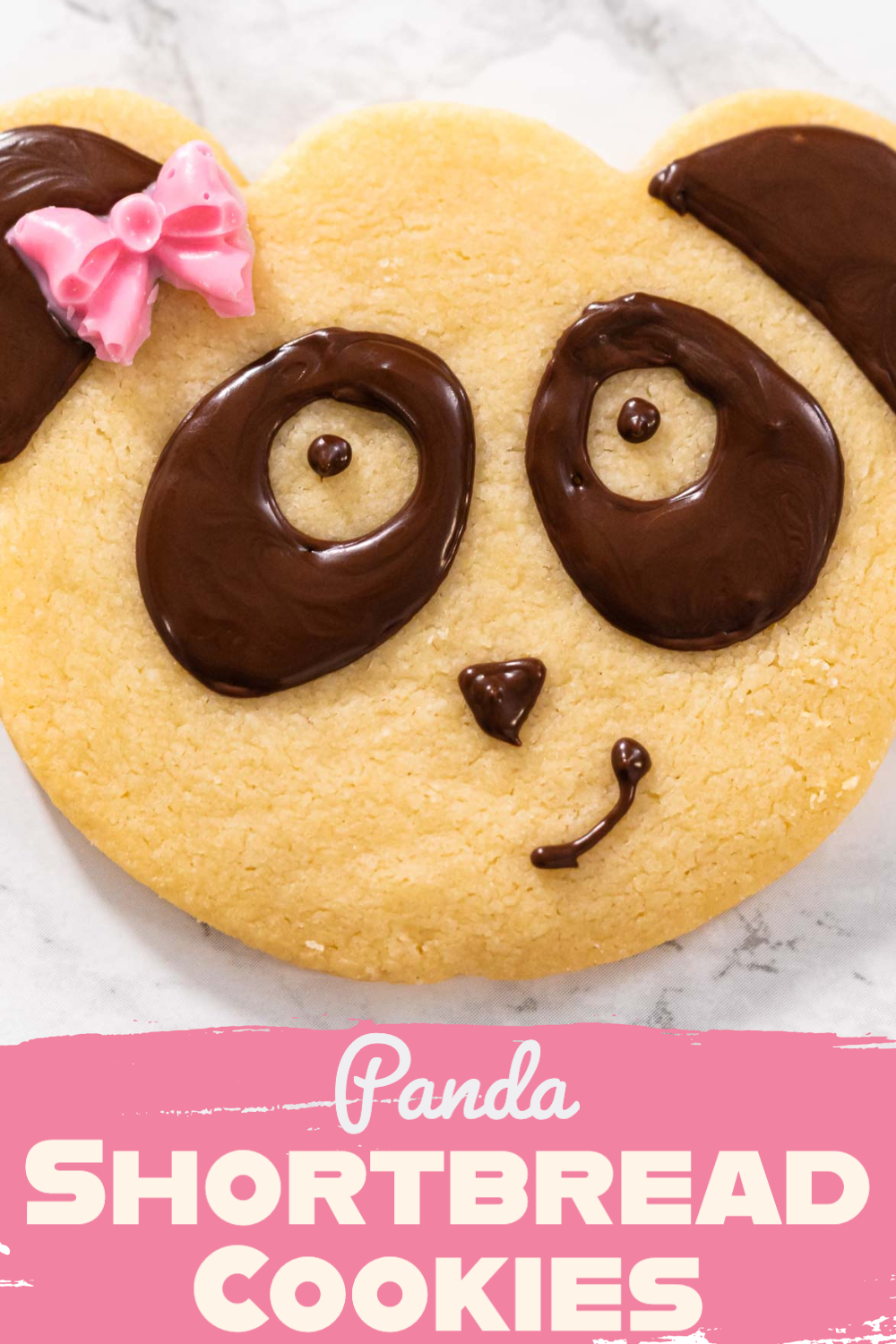 Panda Shortbread Cookies