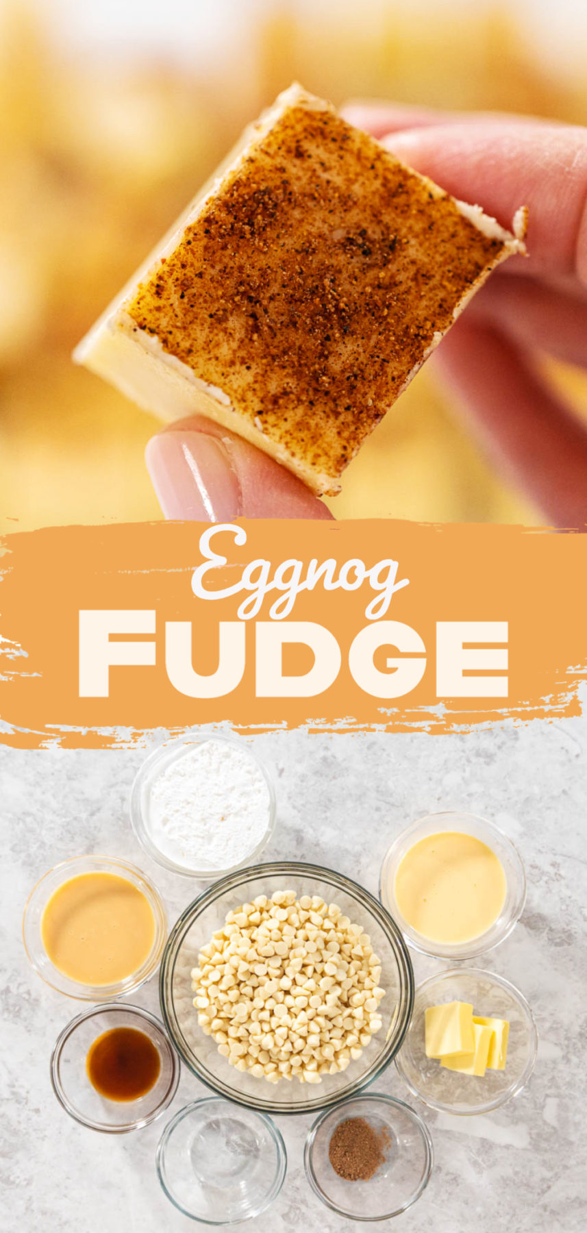 Eggnog Fudge