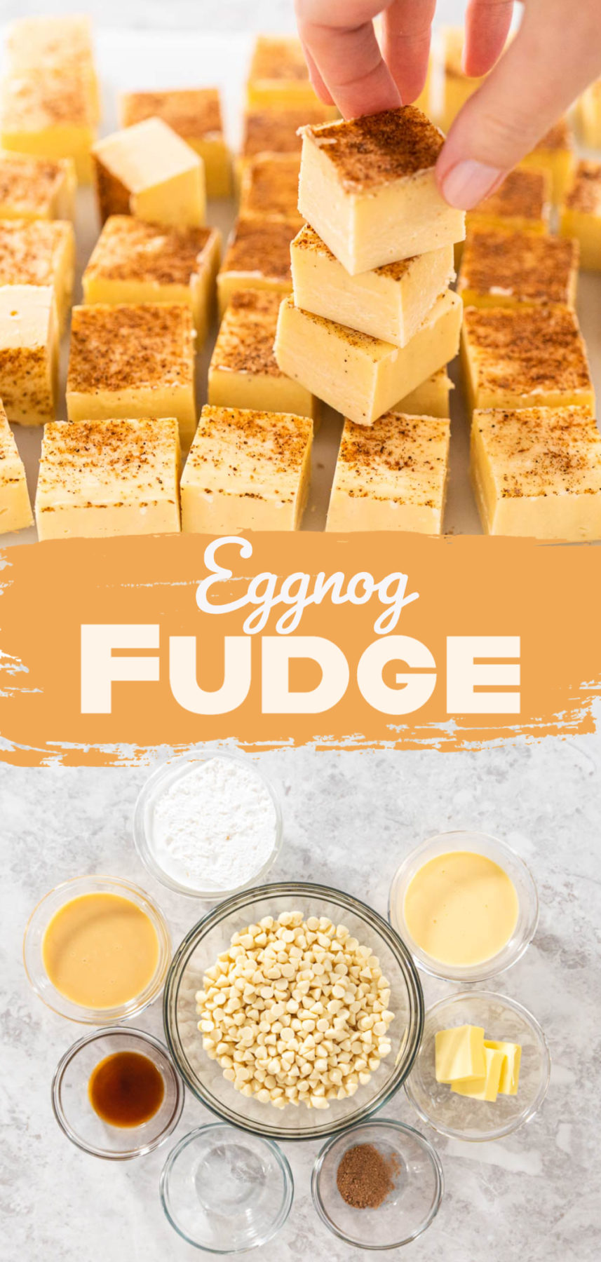 Eggnog Fudge