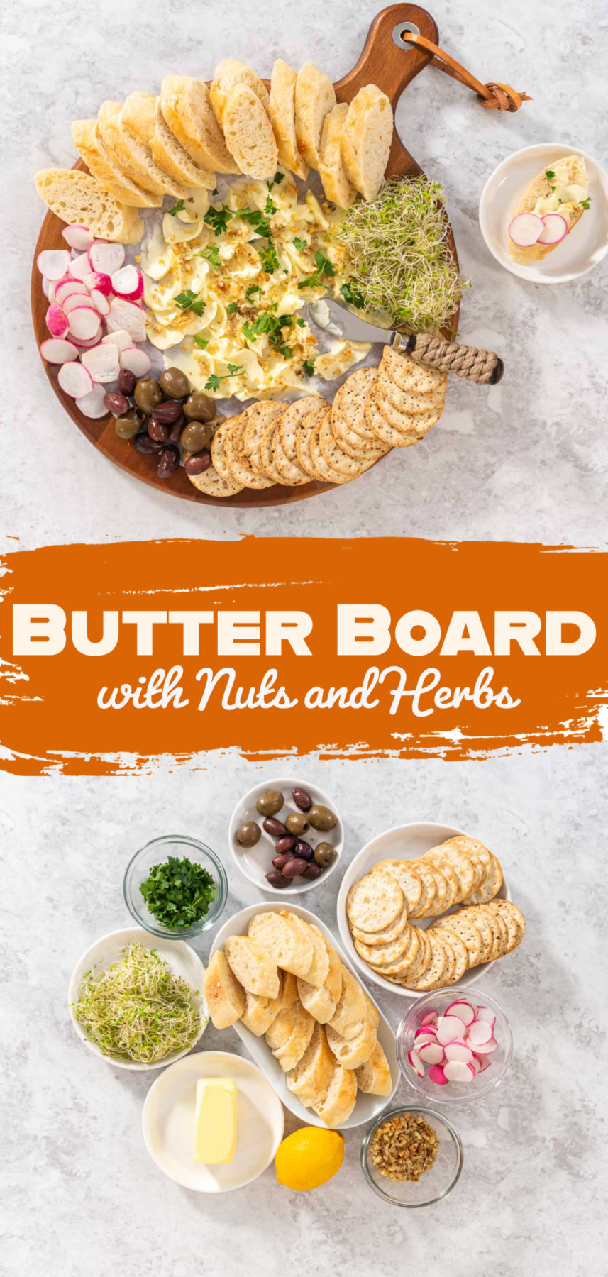 Butter Board with Nuts and Herbs