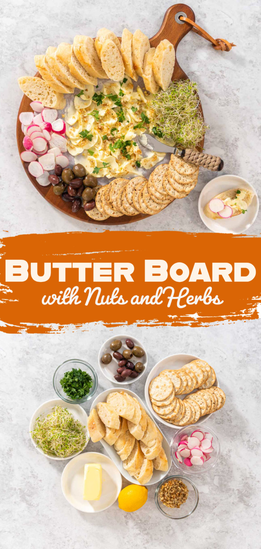Butter Board with Nuts and Herbs
