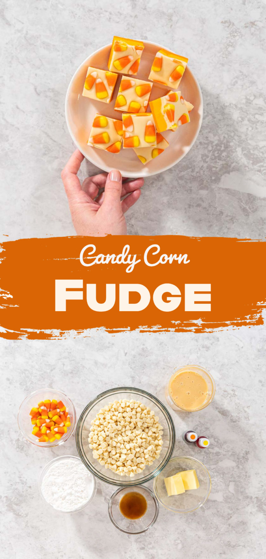 Candy Corn Fudge