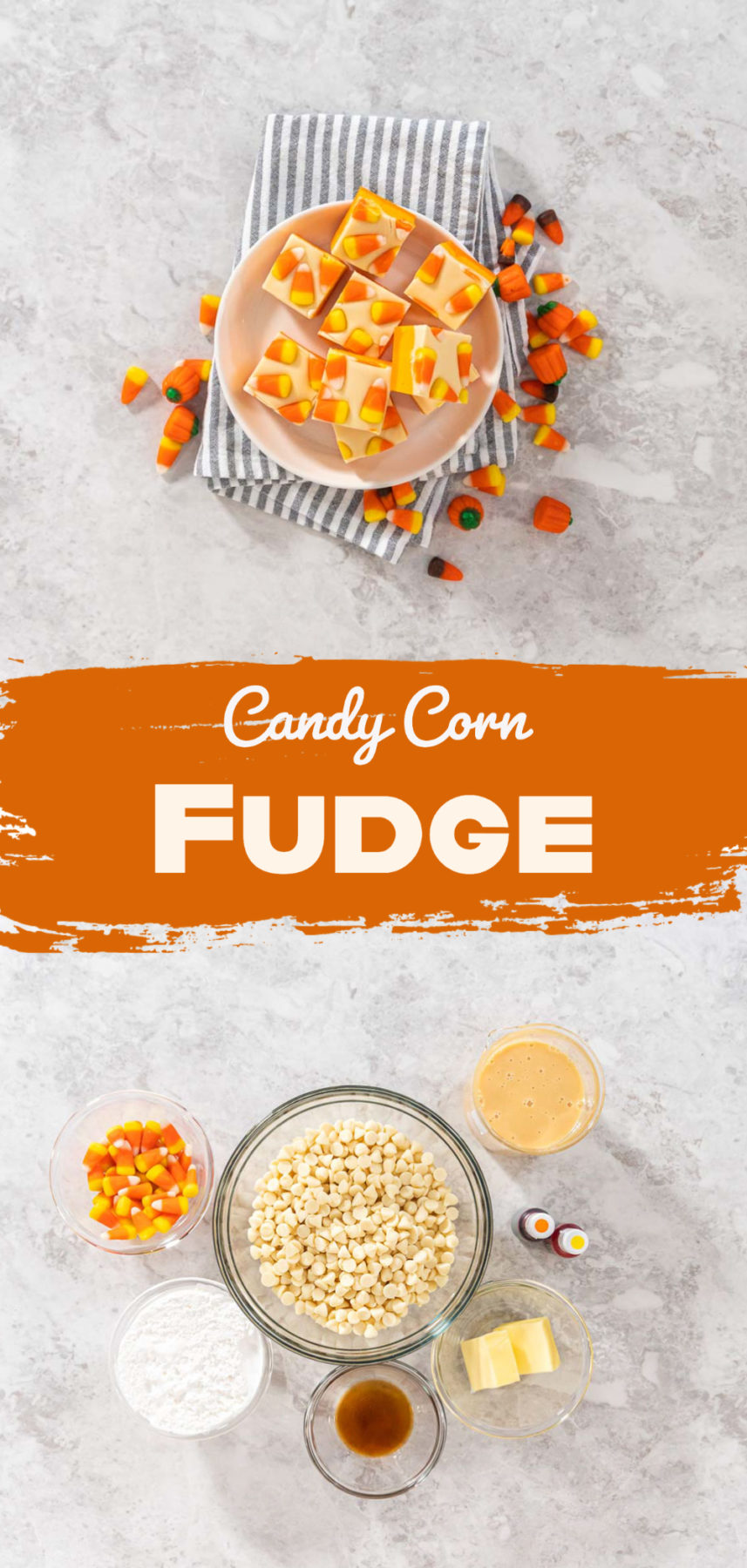 Candy Corn Fudge