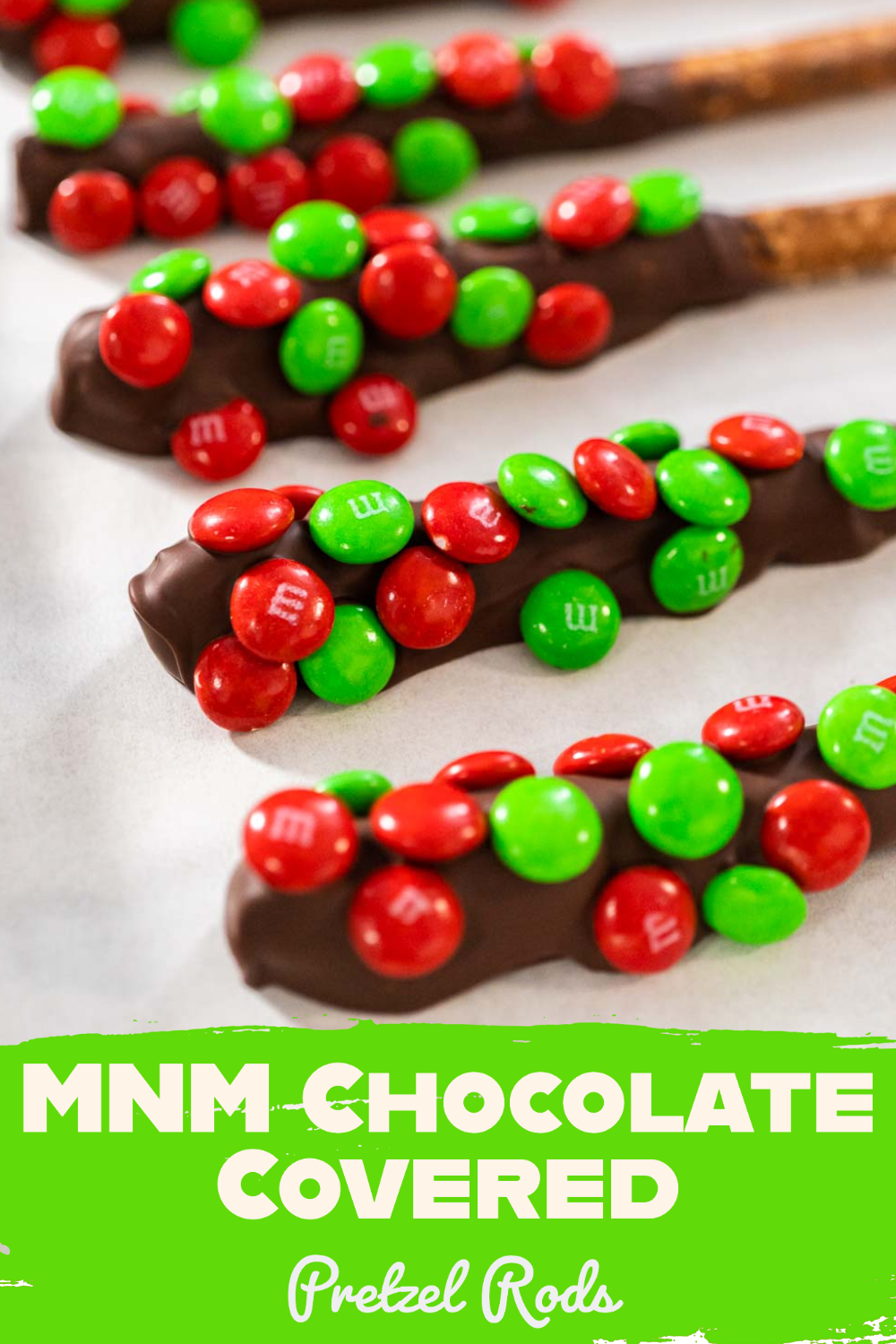 MNM Chocolate Covered Pretzel Rods