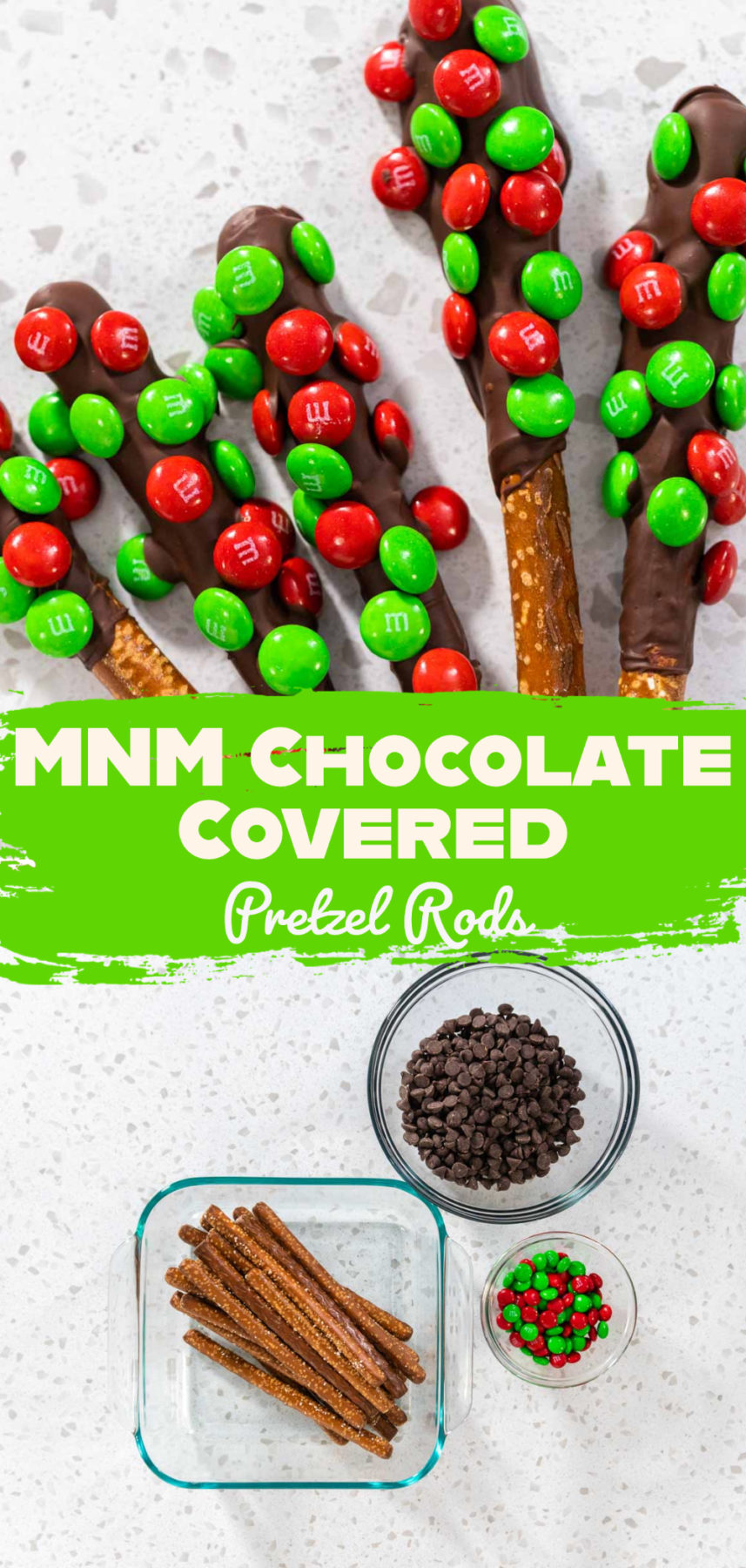 MNM Chocolate Covered Pretzel Rods