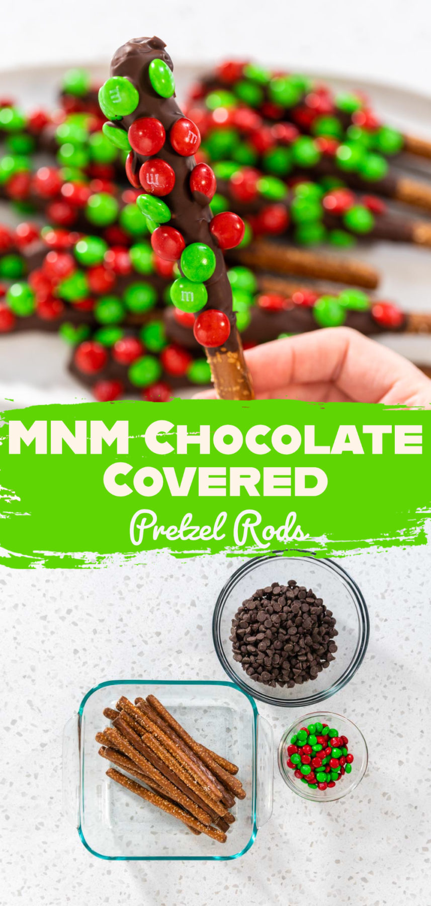 MNM Chocolate Covered Pretzel Rods