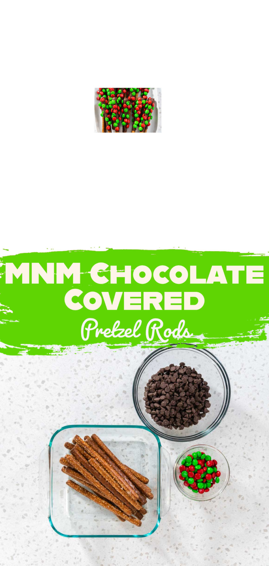 MNM Chocolate Covered Pretzel Rods