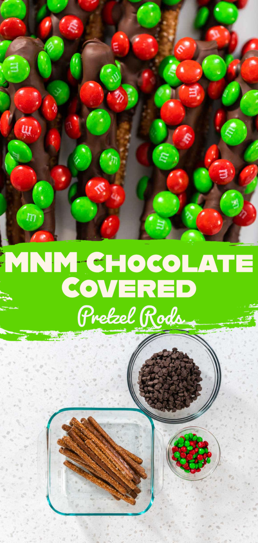 MNM Chocolate Covered Pretzel Rods