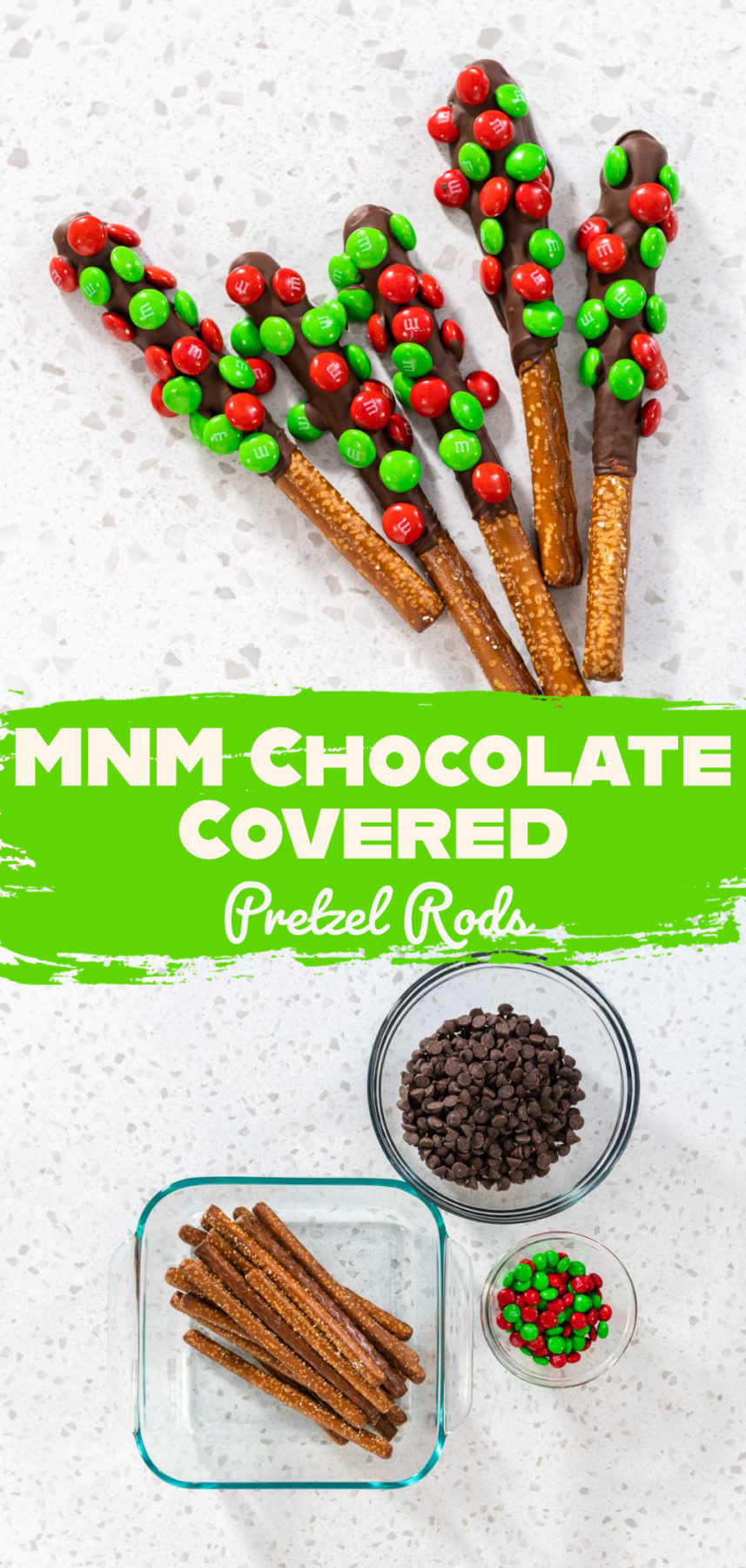 MNM Chocolate Covered Pretzel Rods