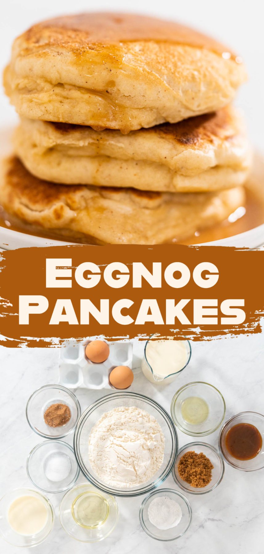 Eggnog Pancakes